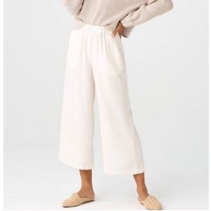 VETTA Wide Leg Crop Pant NWT XS CREAM